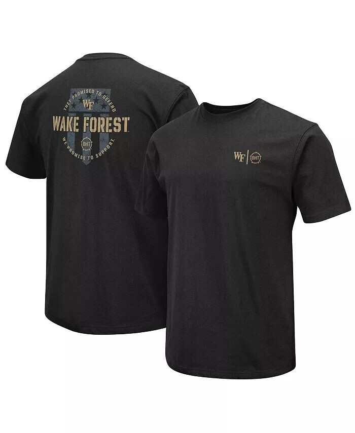 

Мужская футболка Colosseum Black Wake Forest Demon Deacons, черный