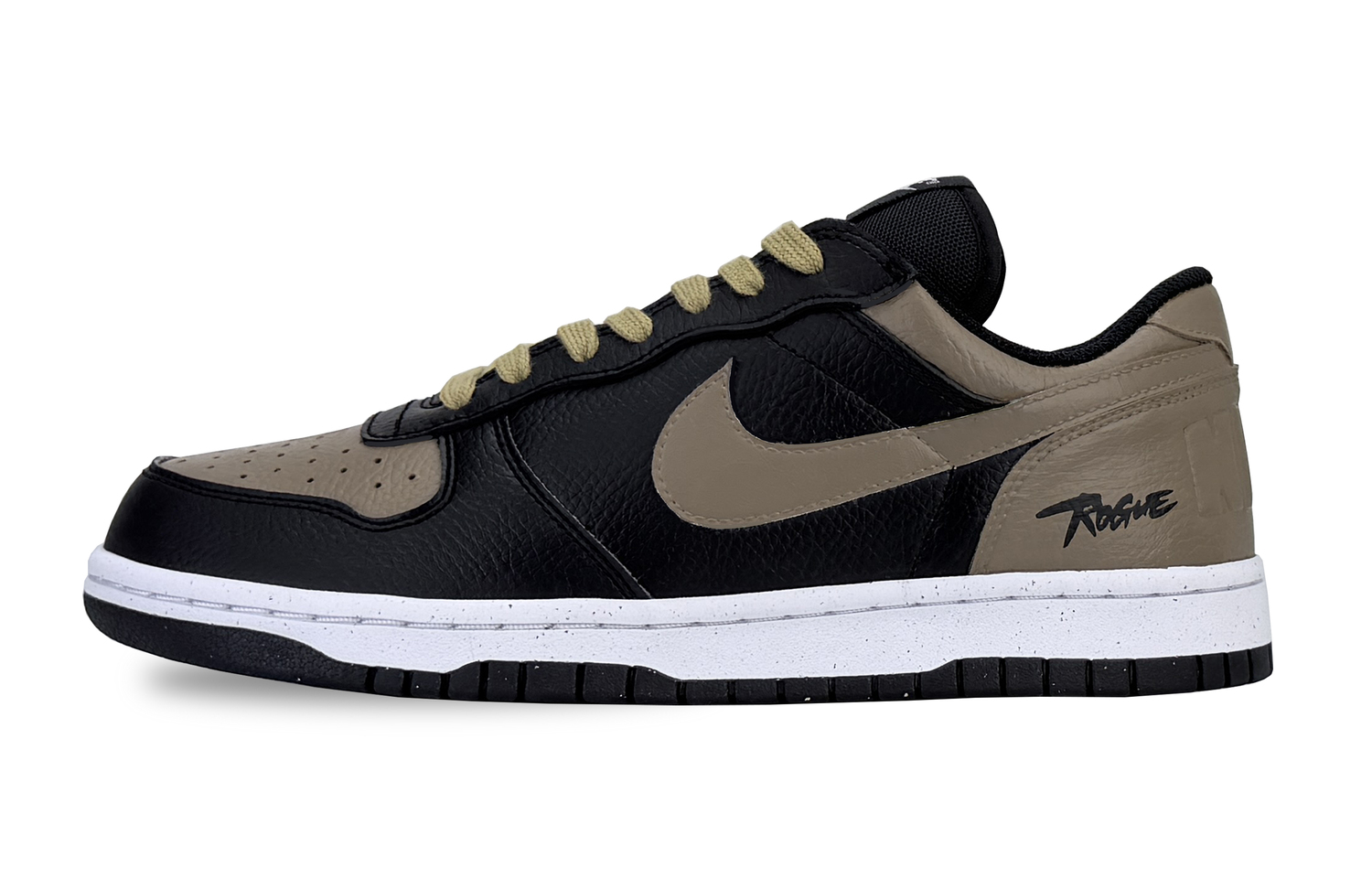 Nike Большие устойчивые к истиранию низкие кроссовки для скейтбординга мужские черно-коричневые — фото 3