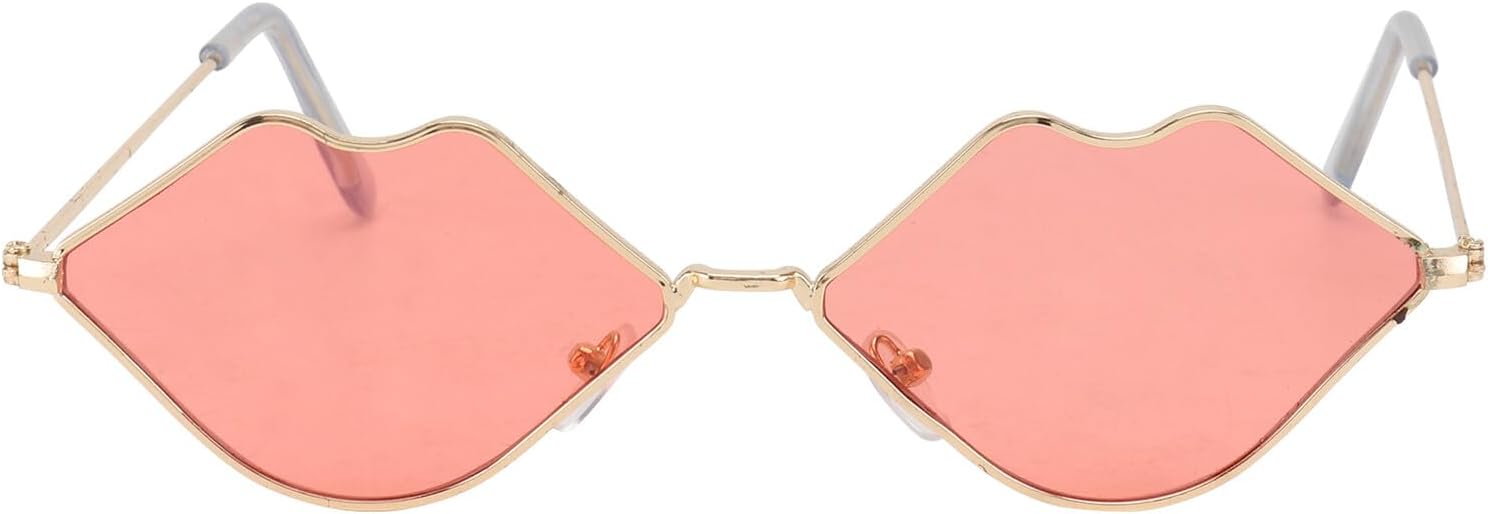 

Солнцезащитные очки HANABASS в форме губ для женщин, модные очки для активного отдыха в золотой оправе оранжево-розового цвета, идеально подходят для фотосессий, вечеринок и путешествий