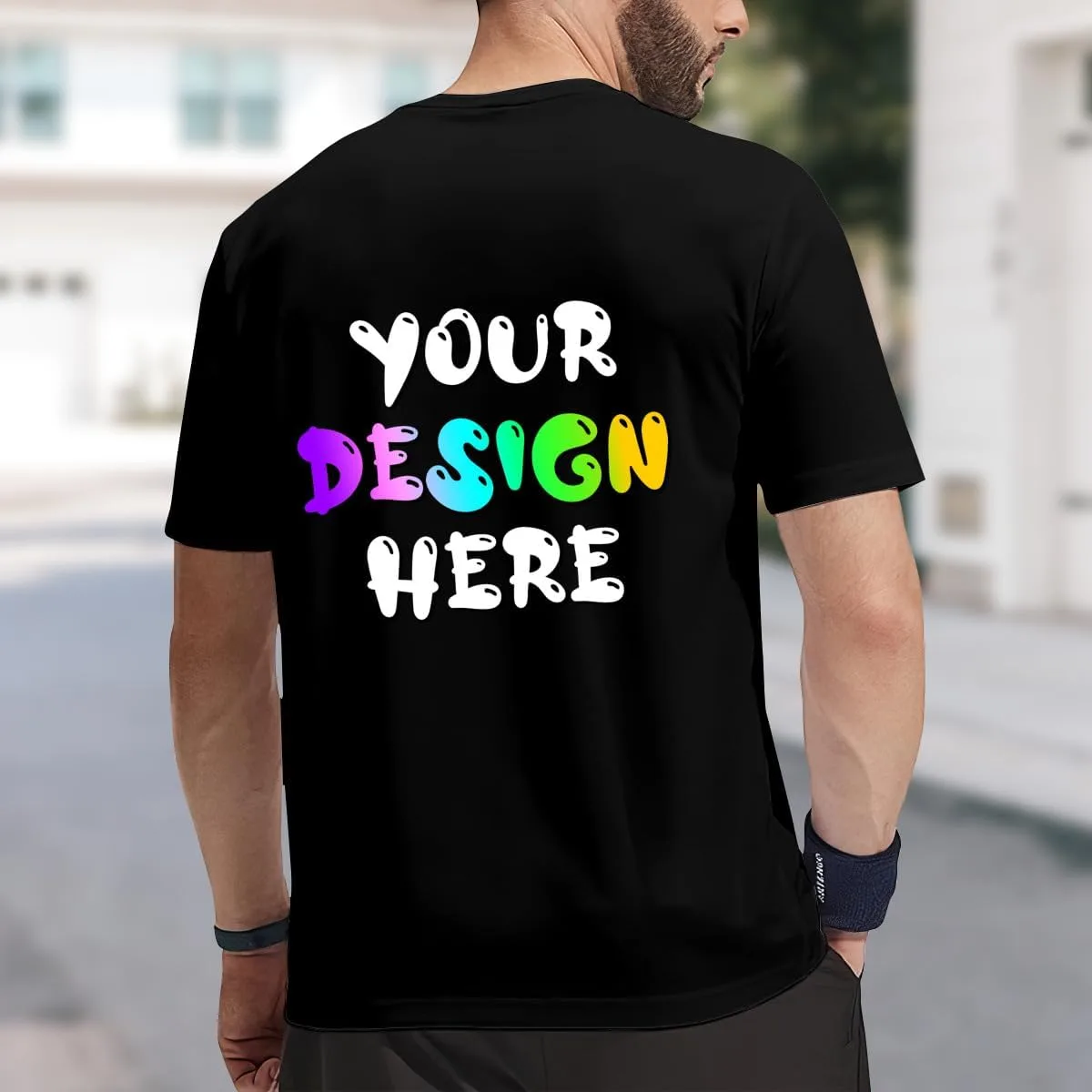 Футболка Custom T Shirts, хлопок, короткий рукав, унисекс — фото 3