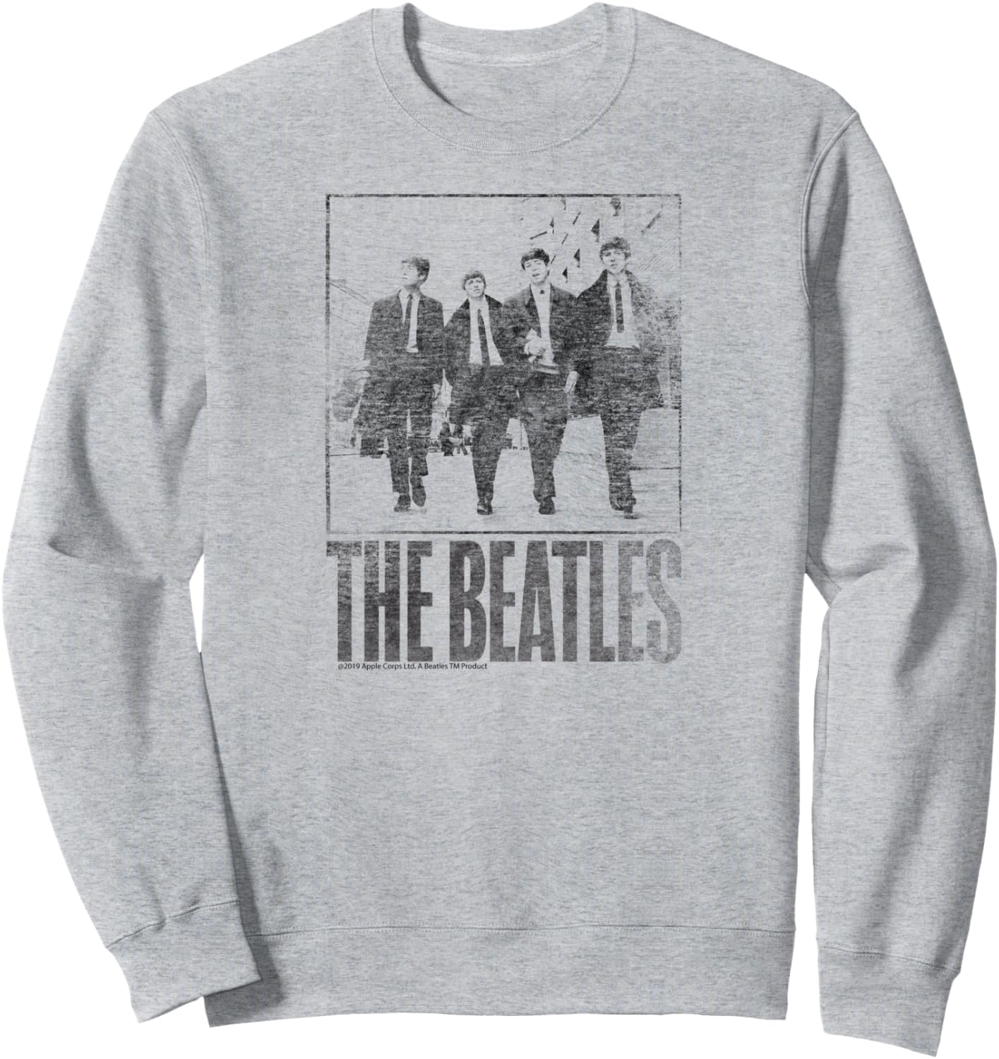

Винтажная толстовка с портретом The Beatles, серый