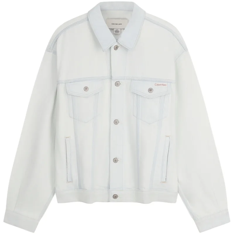 Джинсовая куртка мужская Calvin Klein, VOL-Denim White — фото 3