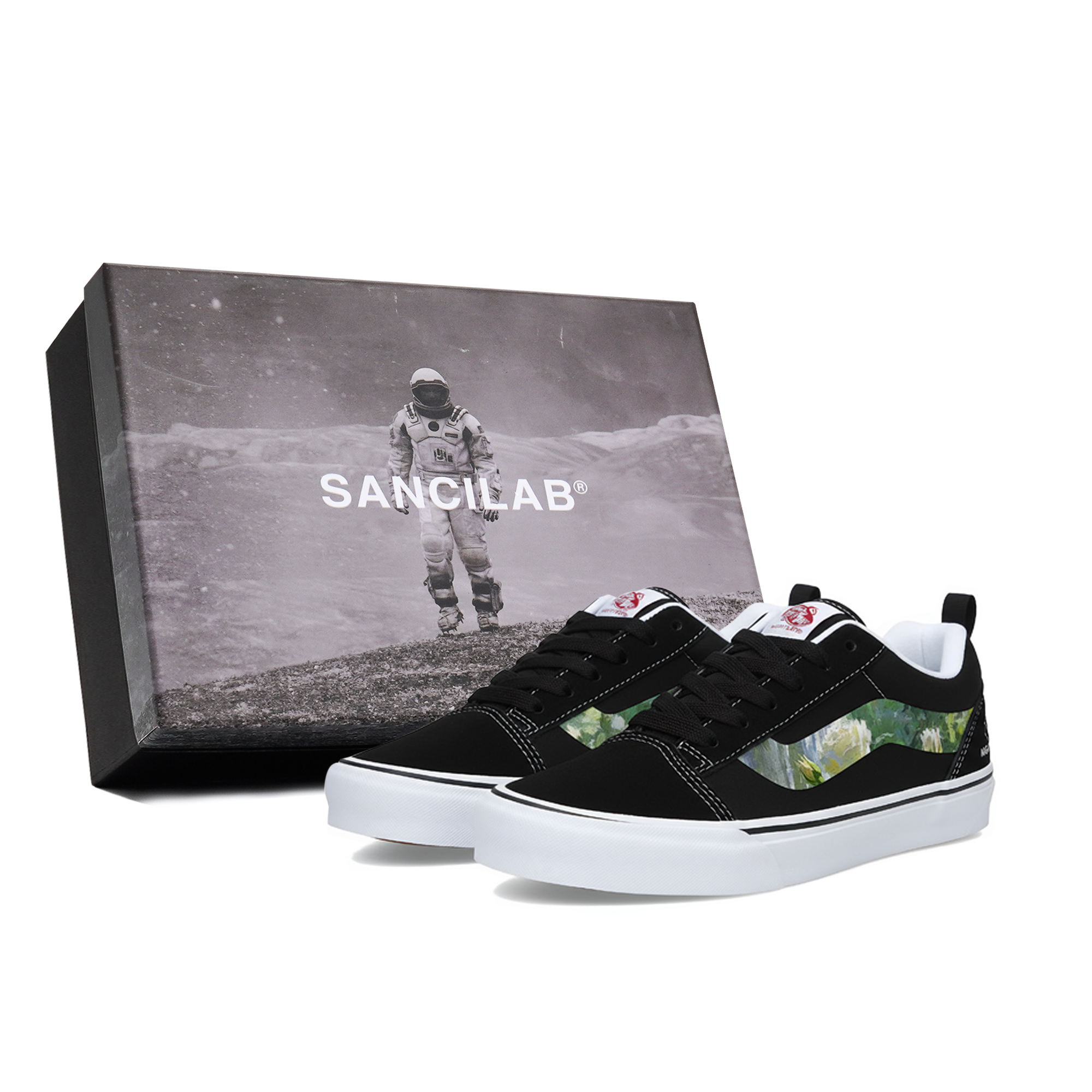 

Vans Knu Skool устойчивые к истиранию низкие кроссовки для скейтбординга Unisex Black