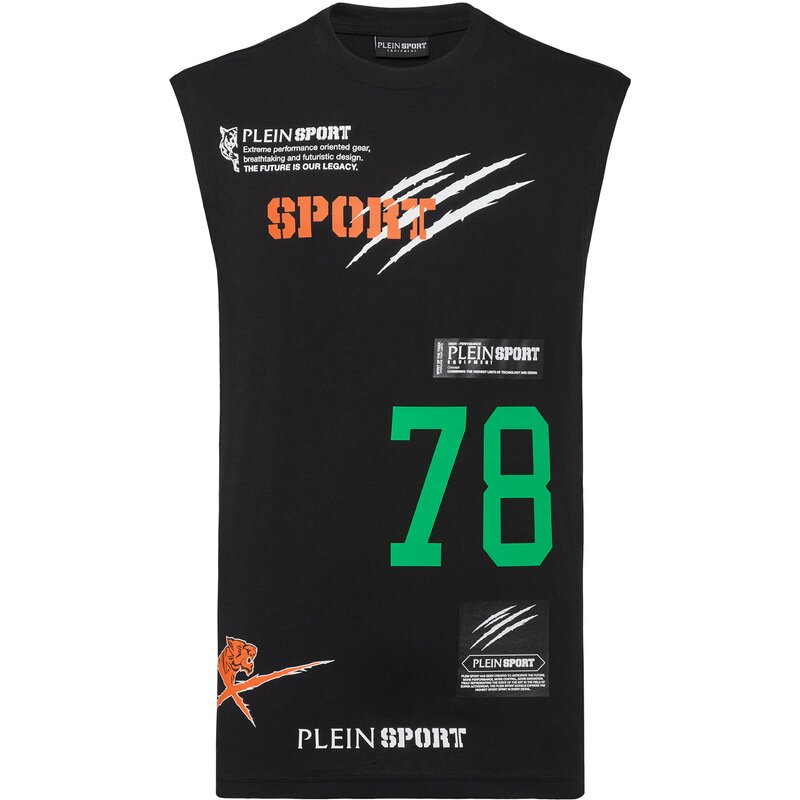 

Футболка с мультилоготипом Plein Sport, черный