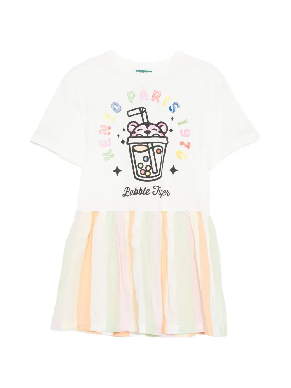Счастливое милое платье Kenzo Kids, белый