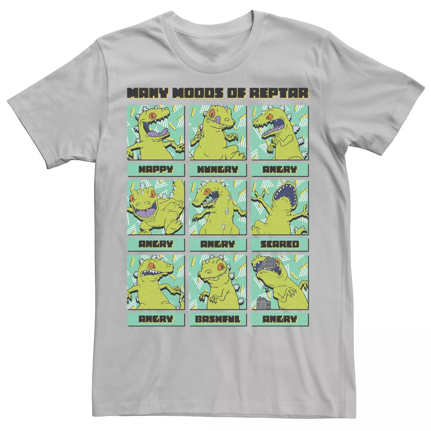 

Мужская футболка Rugrats The Many Emotions Of Reptar Licensed Character