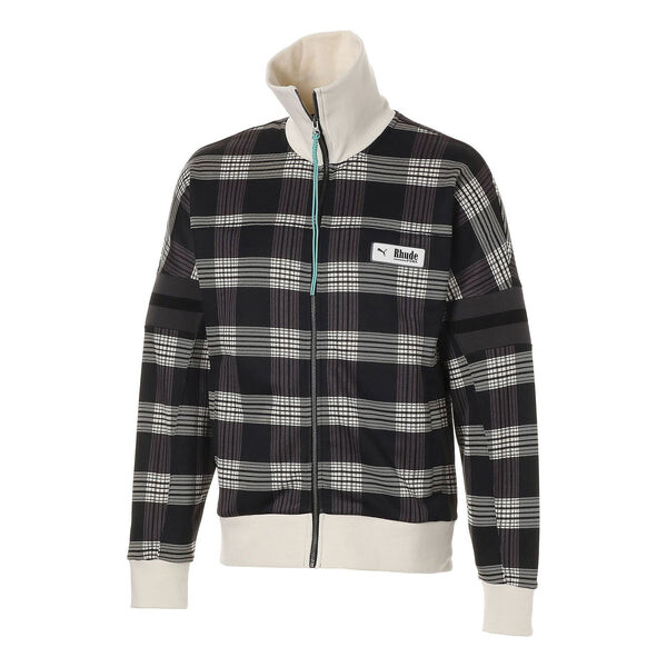 

Куртка x rhude xtg aop tra multi sp wup knit jacket 'white brown' Puma, белый