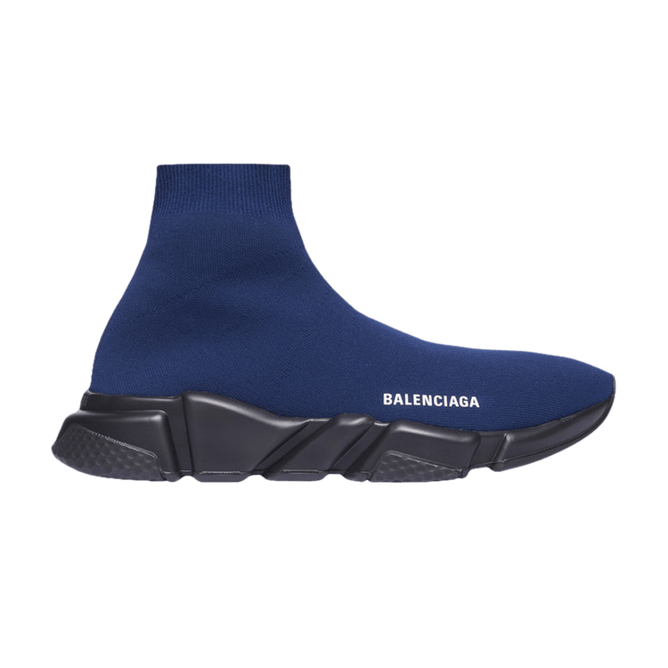 

Кроссовки Balenciaga Speed Trainer High 'Dark Navy' 2019, синий