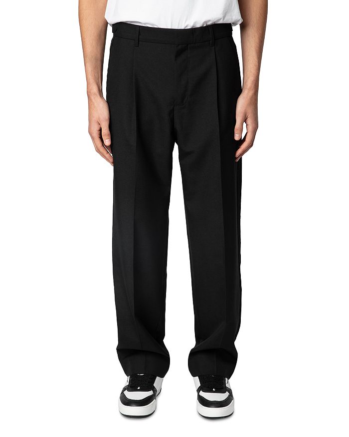 

Брюки Pawl Regular Fit с вытачками Zadig & Voltaire, черный