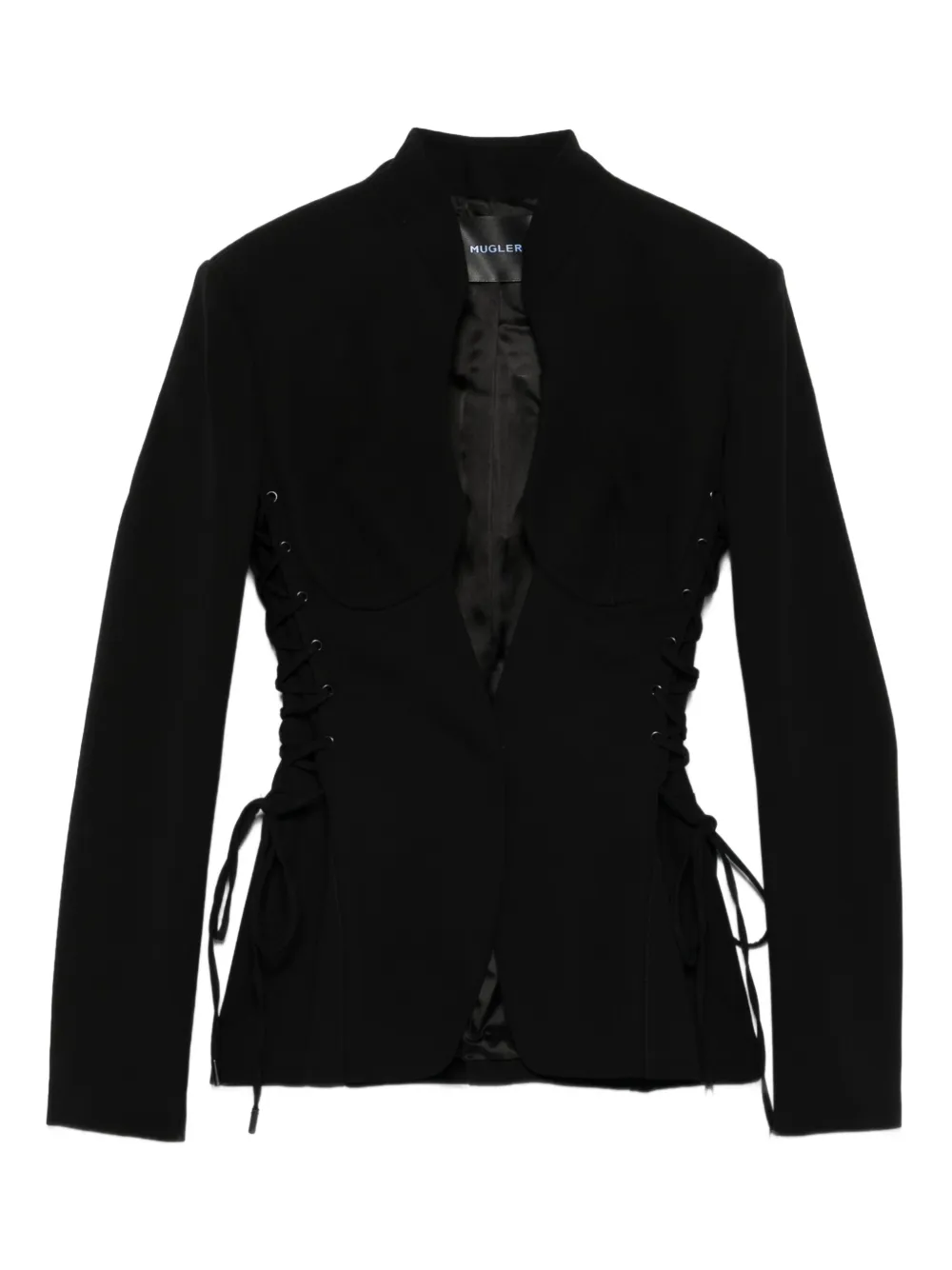 

Скульптурная куртка на шнуровке Mugler, черный