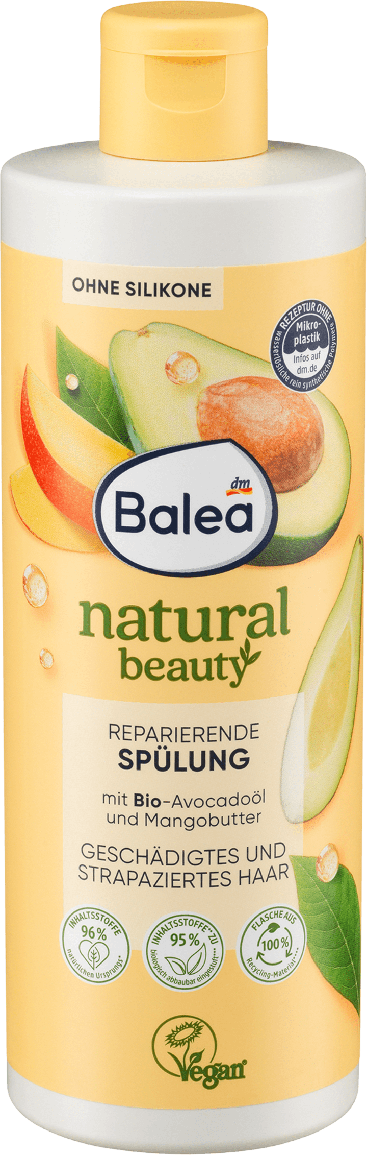 

Кондиционер Balea Conditioner Natural Beauty Avocadoöl und Mangobutter, 350 ml