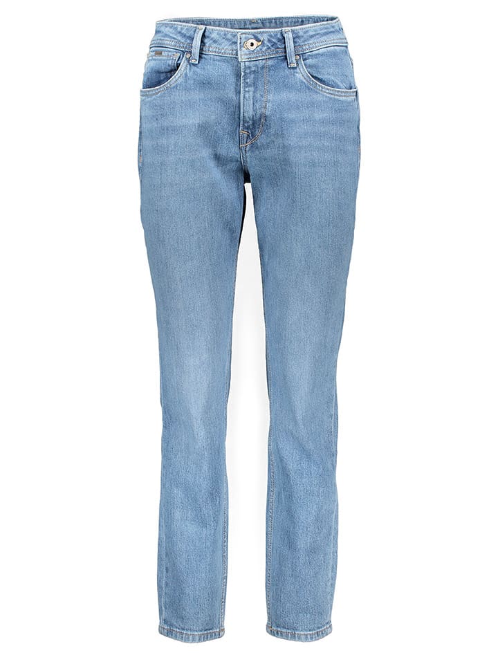 

Джинсы зауженного кроя синего цвета Pepe Jeans