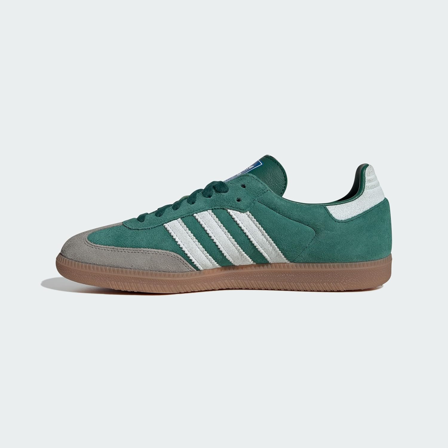 Мужские кроссовки Adidas Samba, зеленый/серый — фото 2