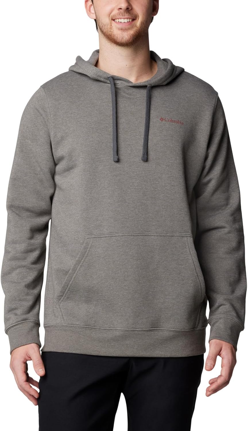 

Куртка-толстовка Columbia мужская Trek Hoodie, Charcoal Heather/Button Badge