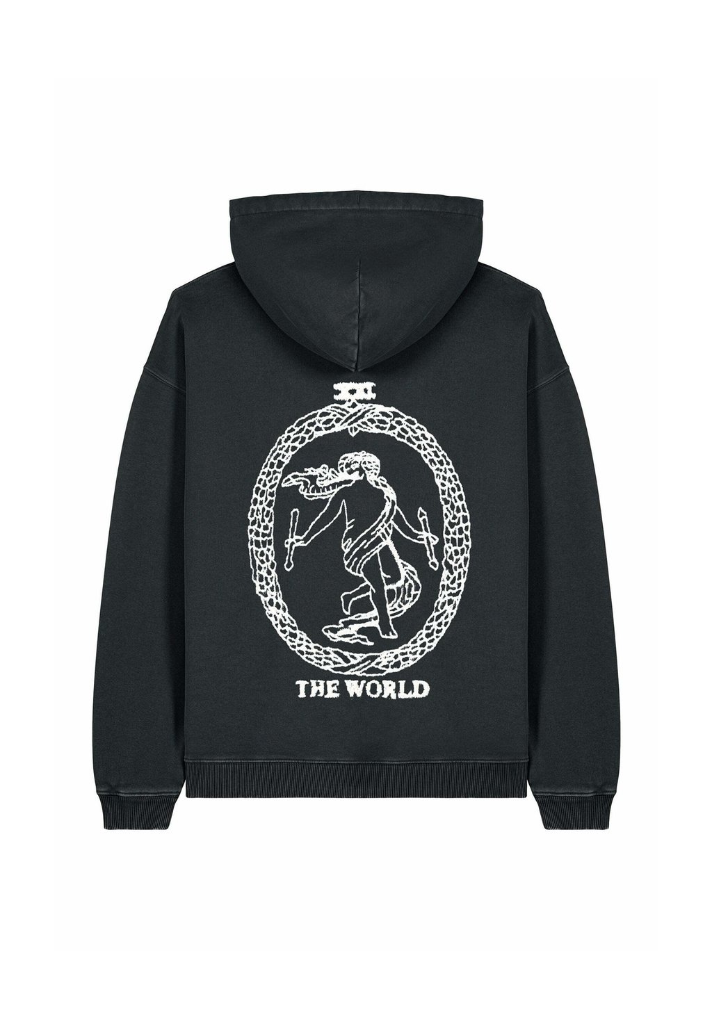 

Толстовка THE WORLD BACK PRINT UNISEX VINTAGE HEAVYWEIGHT - Hoodie Mira Paris, цвет Black Denim