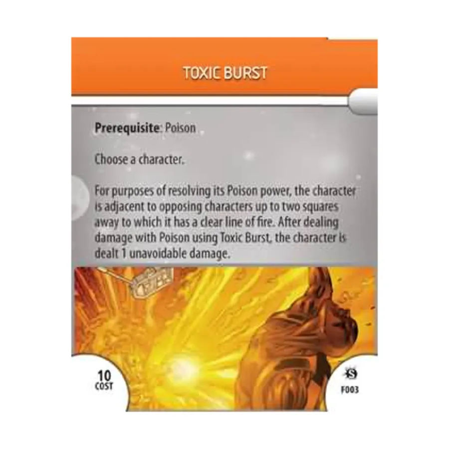 

Карта подвига - Токсичный взрыв, Marvel HeroClix - Supernova - Singles