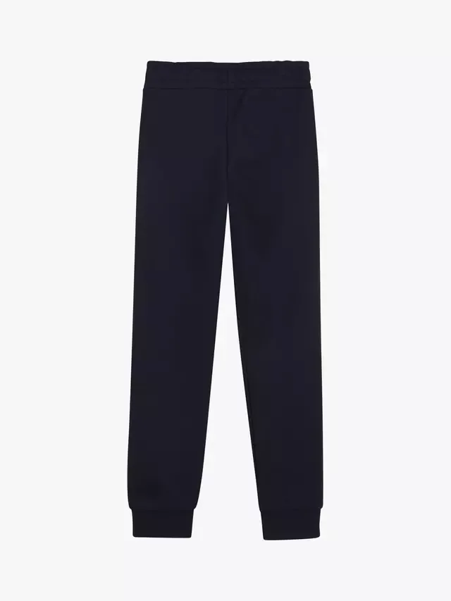 Детские спортивные штаны из смесовой хлопковой ткани HUGO BOSS, Navy — фото 2