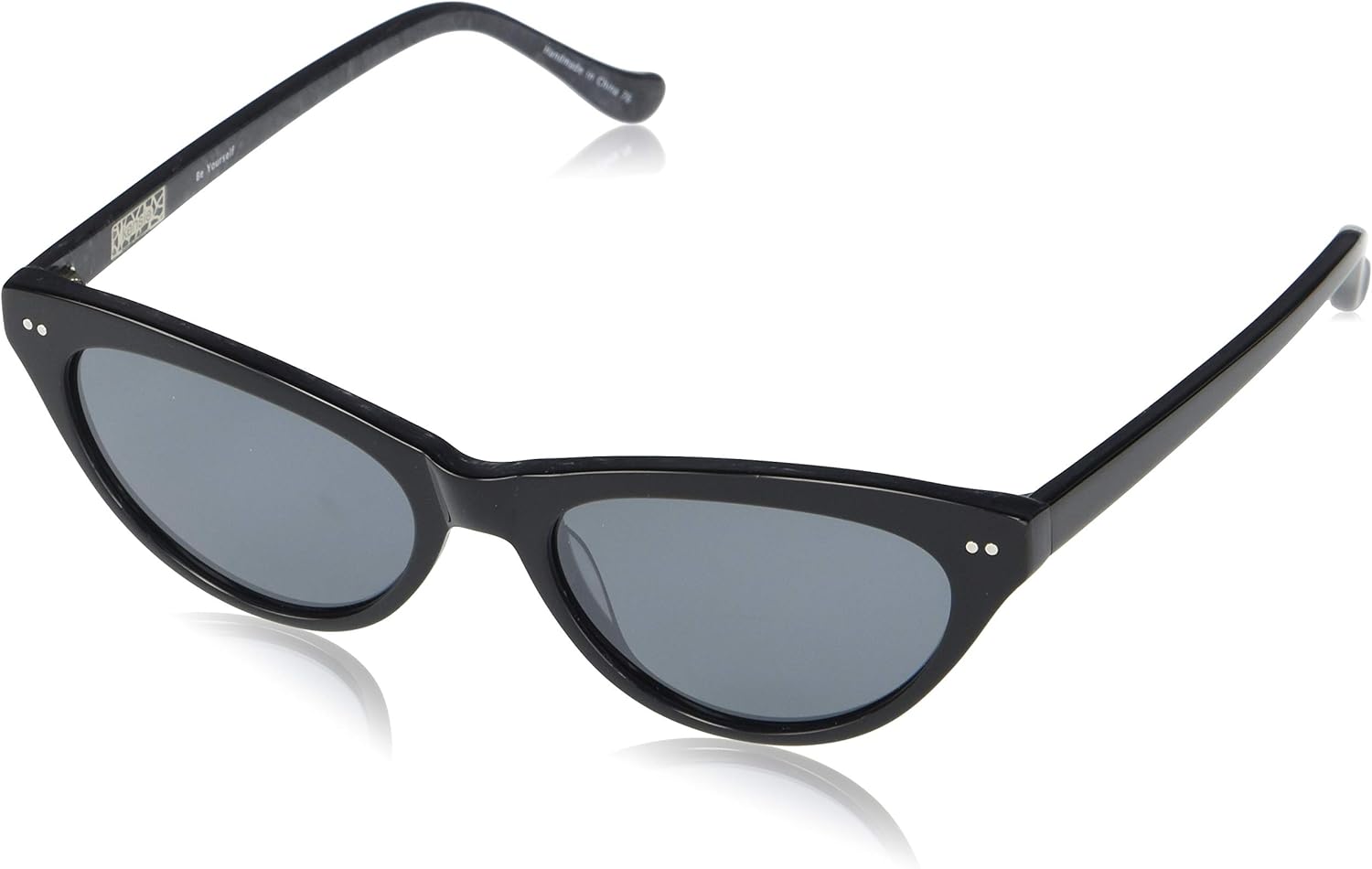 

Женские солнцезащитные очки Kensie Be Yourself Cat Eye Солнцезащитные очки Cat Eye Солнцезащитные очки, Black (Bk) Shiny Black (Exterior) With Black Marble (Interior) Zyl Frame + Light Silver Flash Lens