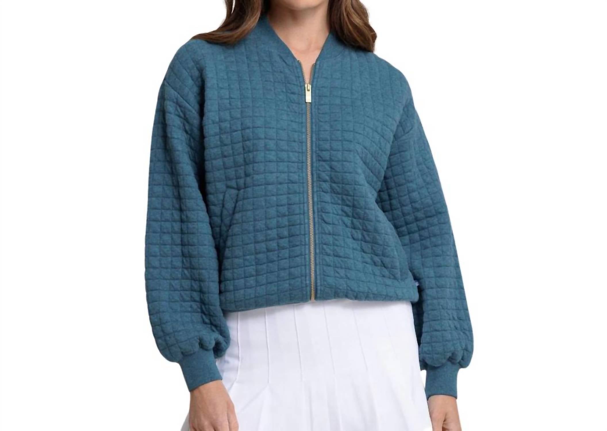 

Стеганая куртка Sutton Heather в цвете Teal Haze SOUTHERN TIDE