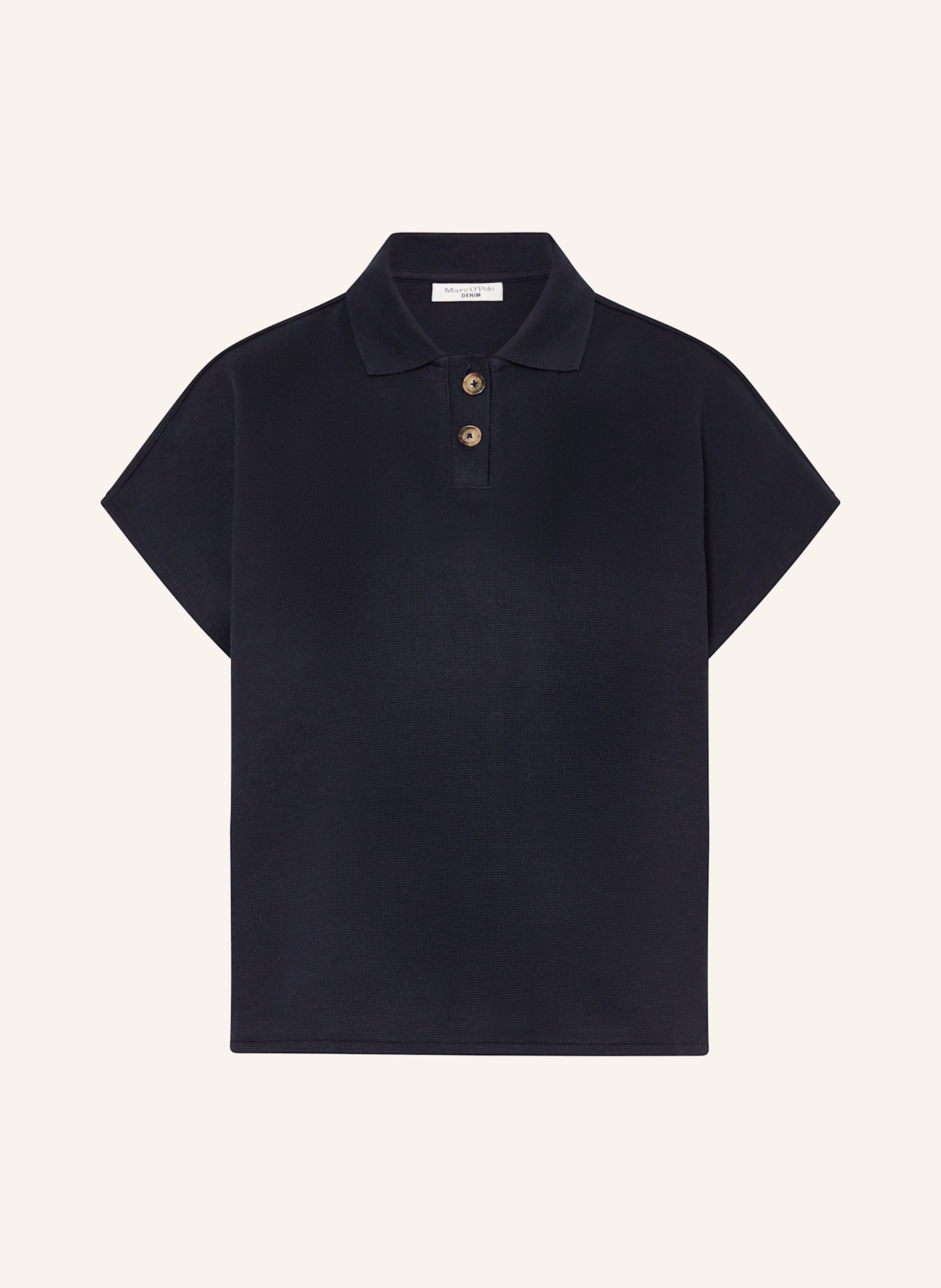 

Рубашка поло из пике Marc O'Polo Denim, синий
