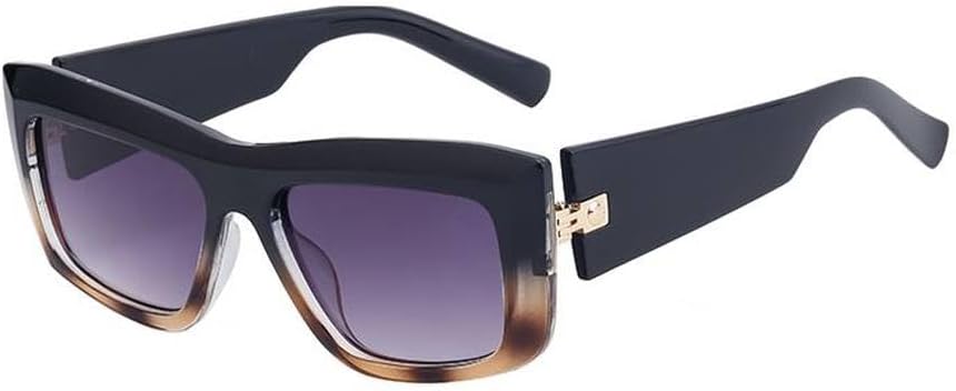 

Винтажные прямоугольные солнцезащитные очки для женщин и мужчин, роскошные модные очки-щитки для женщин, стильные солнцезащитные очки с защитой от УФ-излучения, SUN1563 Generic, C6blackdemi