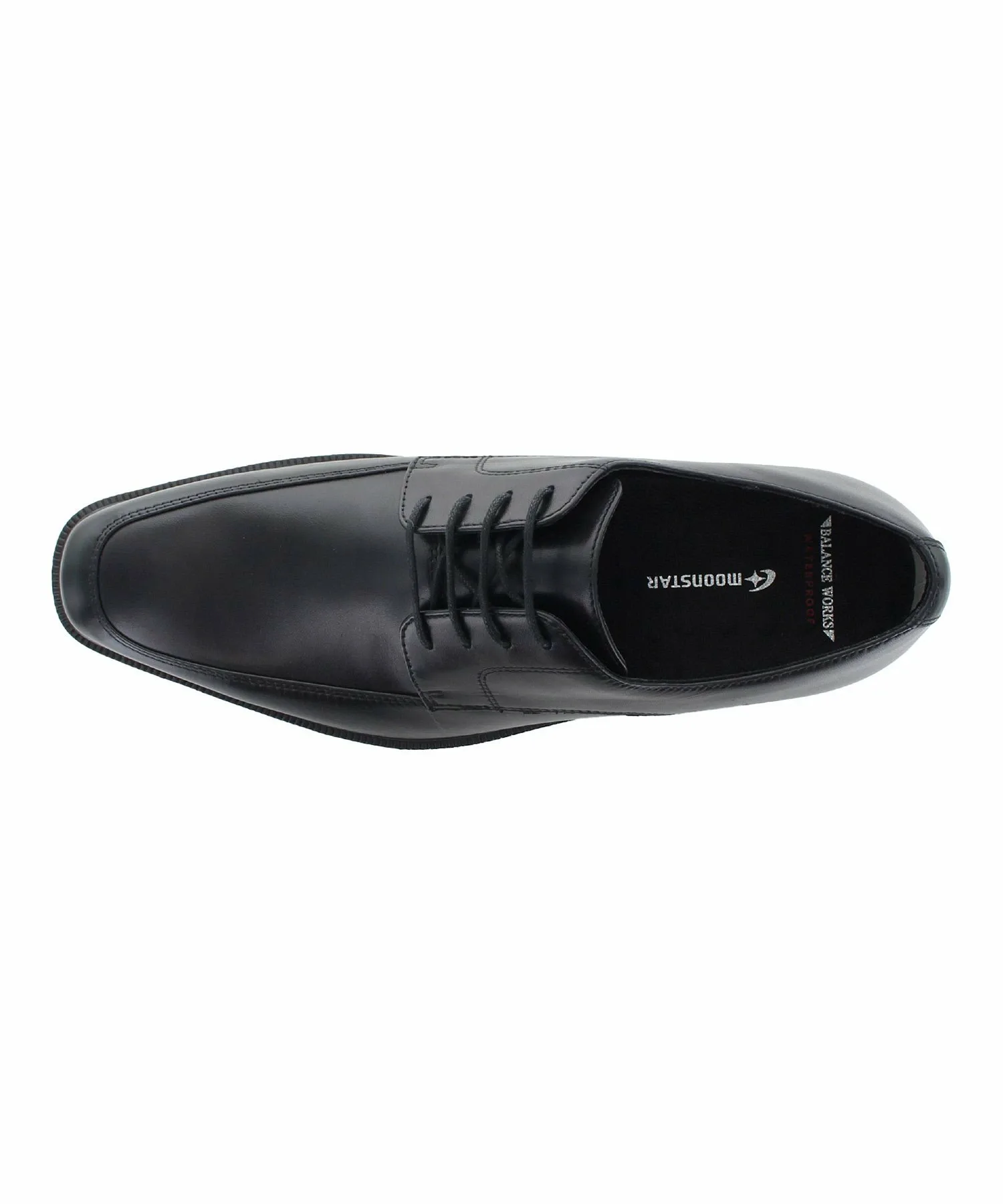 Мужские кожаные туфли MoonStar SPH4614SN с нескользящей подошвой. Balance Works, black — фото 3