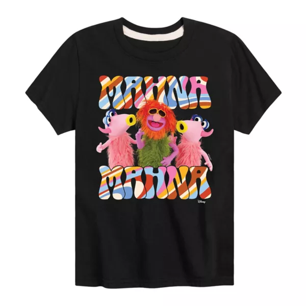 

Футболка с принтом "Мана-мана" для мальчиков 8-20 The Muppets Disney, черный