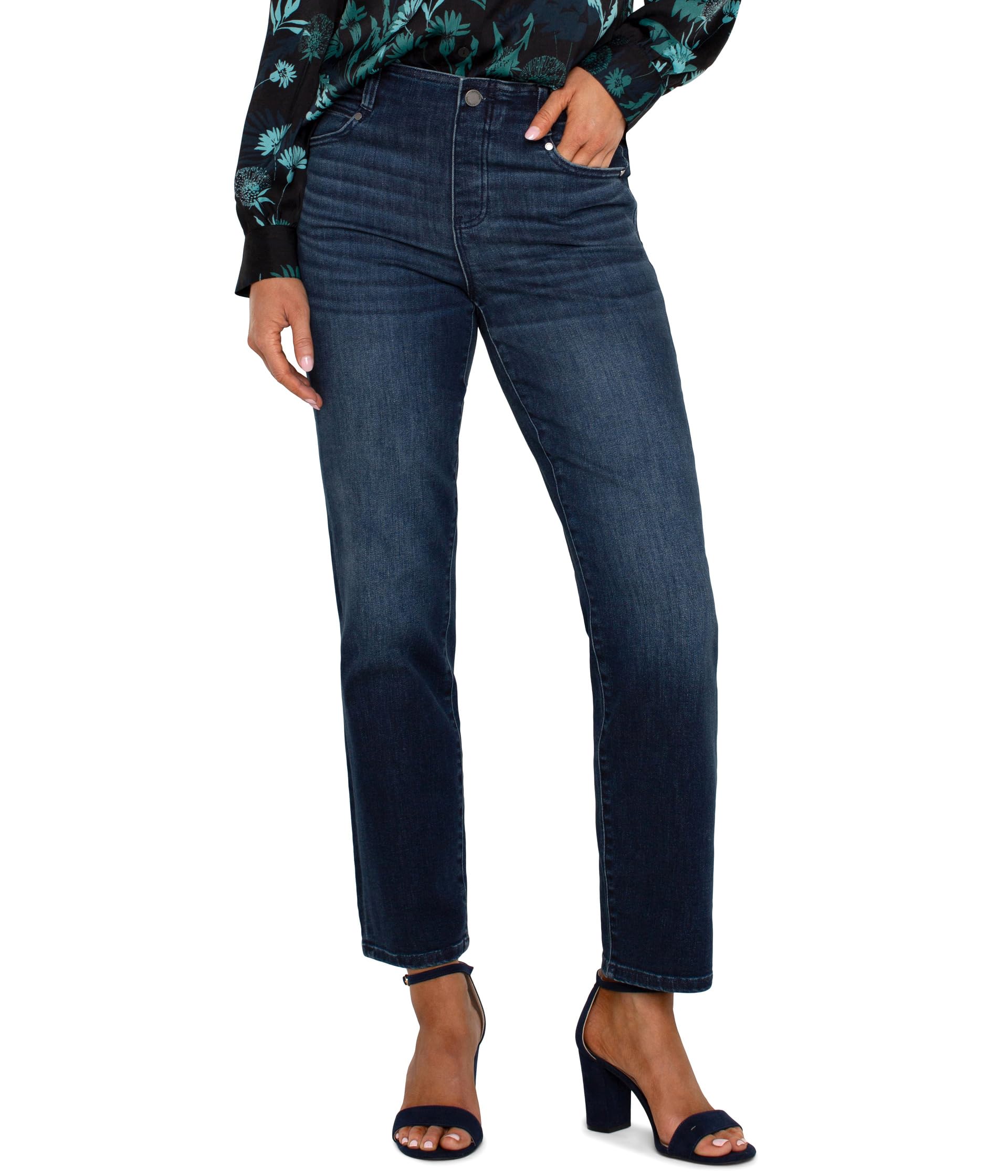 

Джинсы Liverpool Los Angeles Petite Gia Glider Pull On Slim Mid Rise Stretch Denim, Warner Lake