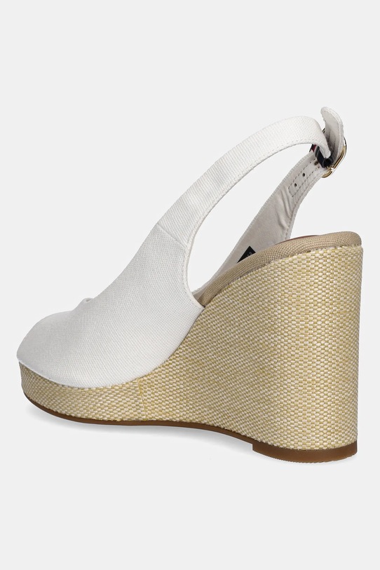 Сандалии Flag High Wedge Espadrille на ремешке Tommy Hilfiger, белый — фото 3