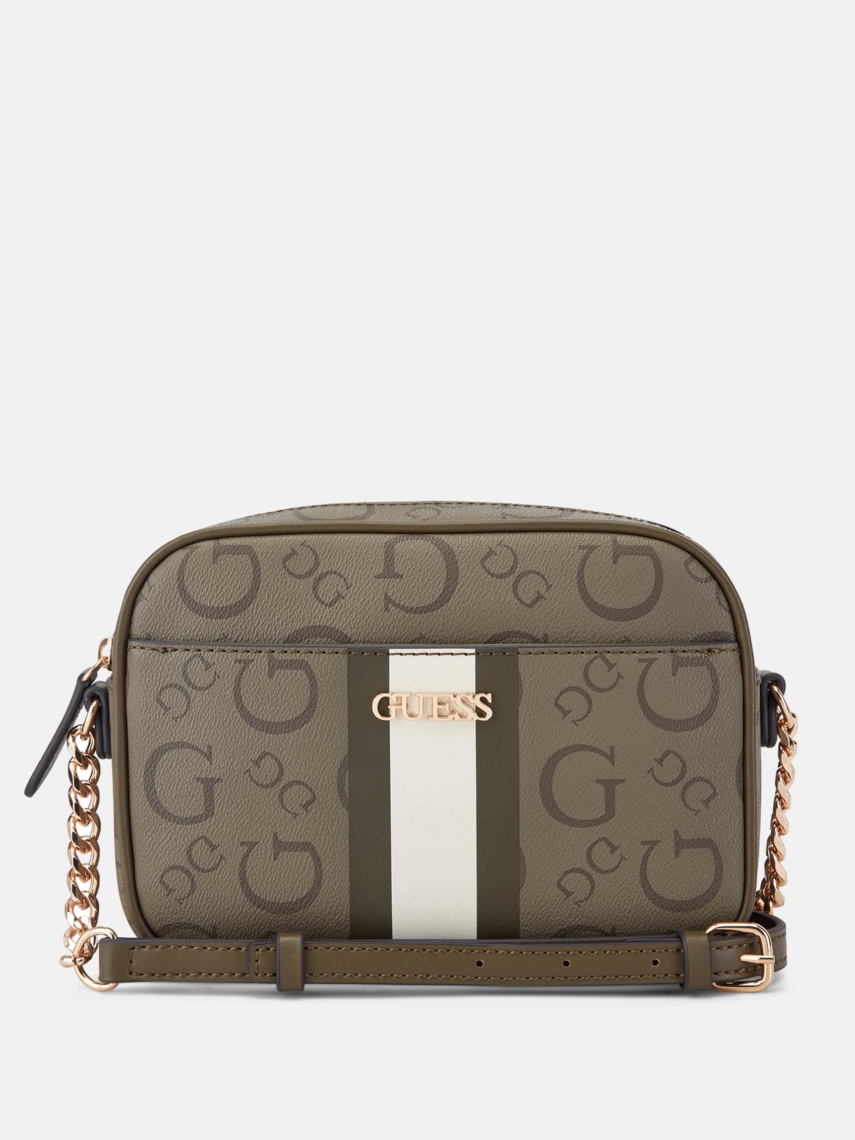 

Мини-сумка через плечо Brecken Logo Guess Factory, оливковый, Зеленый, Мини-сумка через плечо Brecken Logo Guess Factory, оливковый
