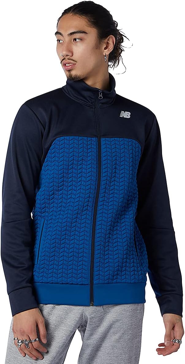 

New Balance Men's Nb Heat Loft Full Zip, Captain Blue