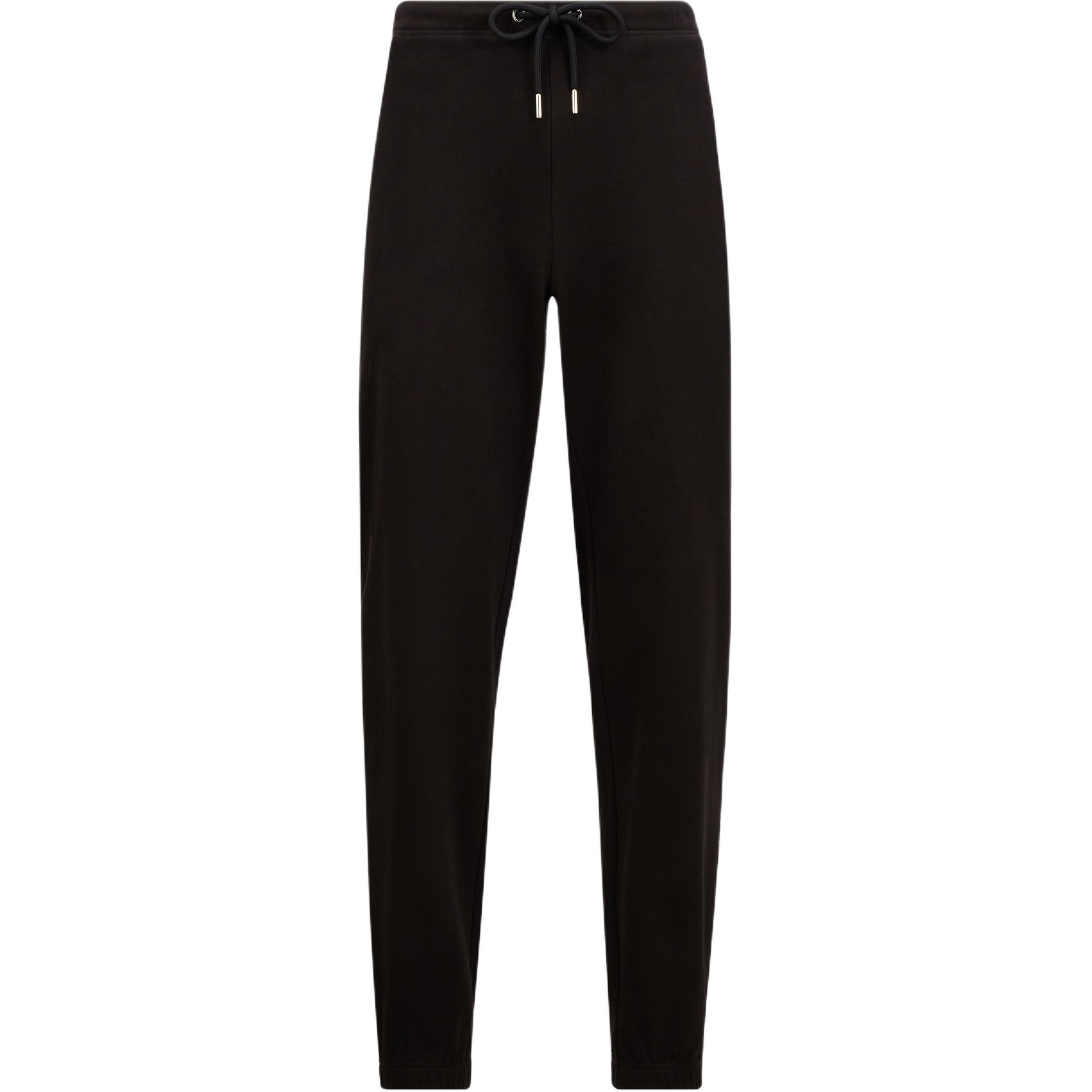 

Штаны спортивные с логотипом на заплатке и шнурком Moncler, черный