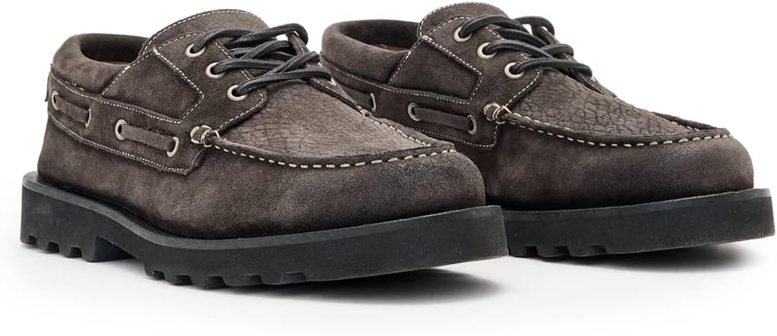 Кроссовки AllSaints Men's Skiff Suede Shoe, серый — фото 2