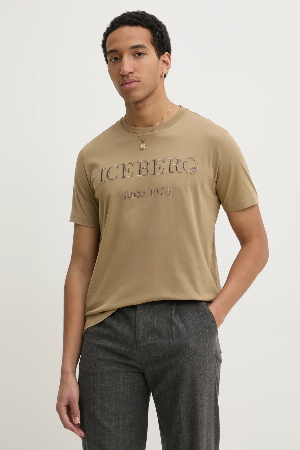 

Футболка из хлопка Iceberg, зеленый