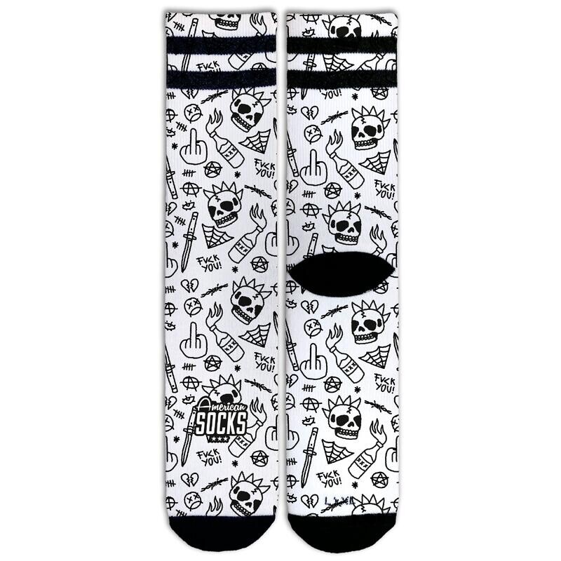 

Велосипедные носки American Socks, белый/черный