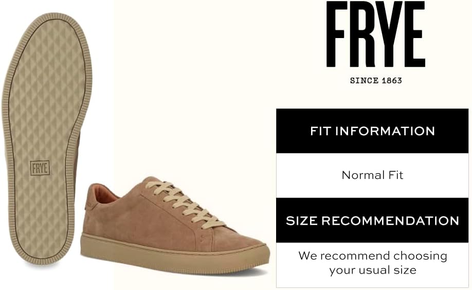 Мужские кроссовки Frye Astor Low на шнуровке, Mushroom - Wp Silky Suede — фото 2