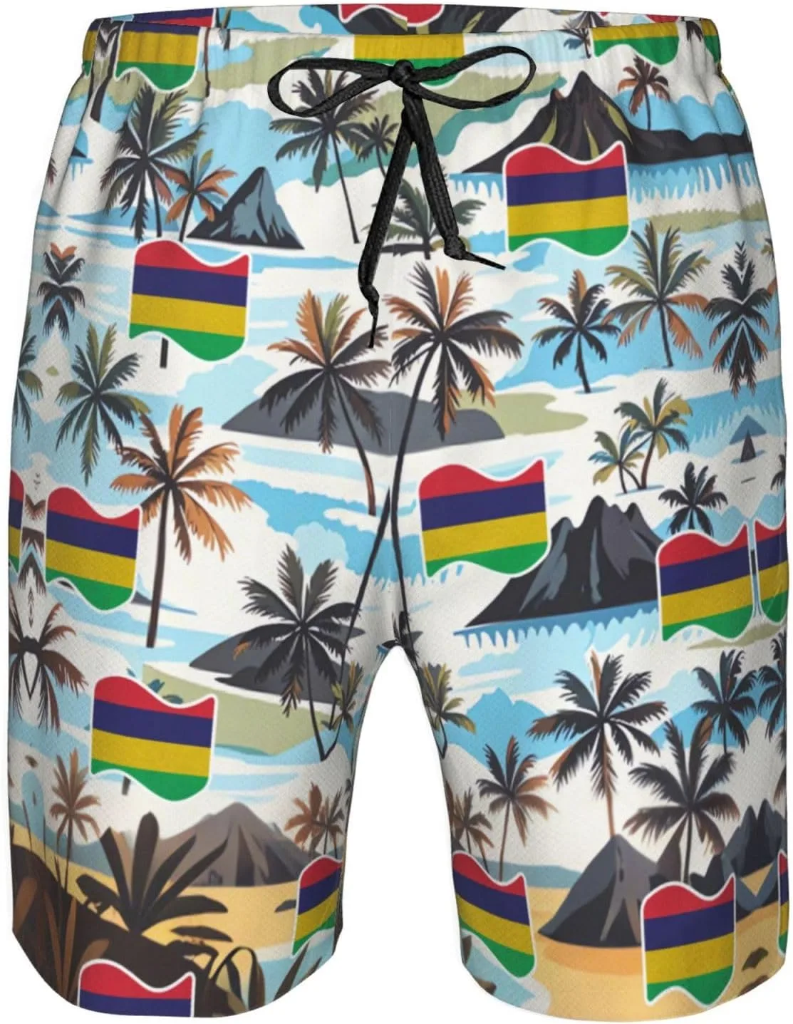 Мужские плавки-шорты с изображением мексиканского флага Мексики Generic, Mauritians Flag — фото 4