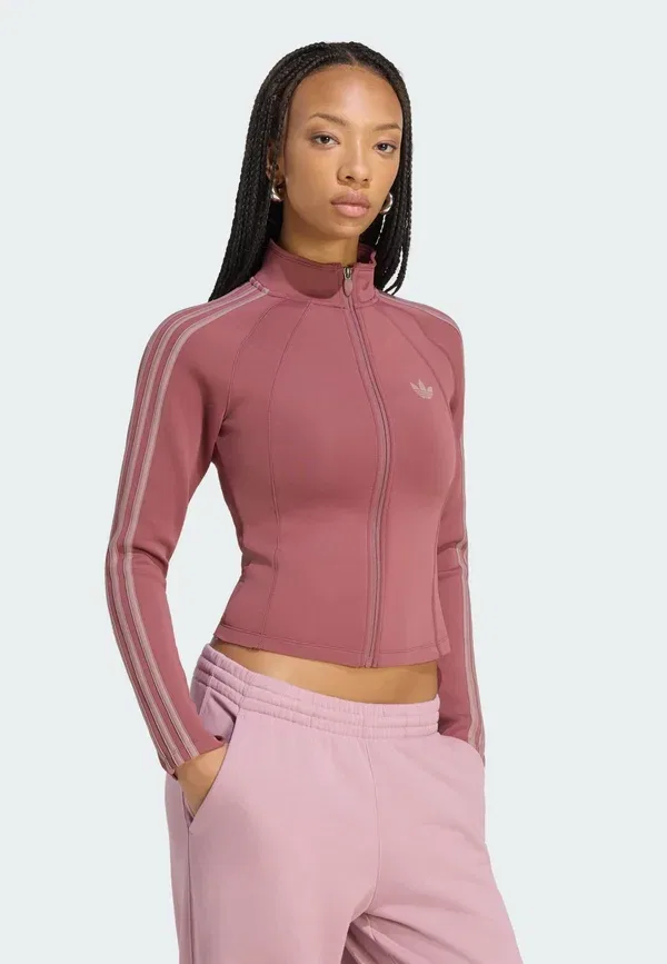 Куртка тренировочная Adidas Originals Sst 2.0 Fitted Tracktop, бордово-фиолетовый