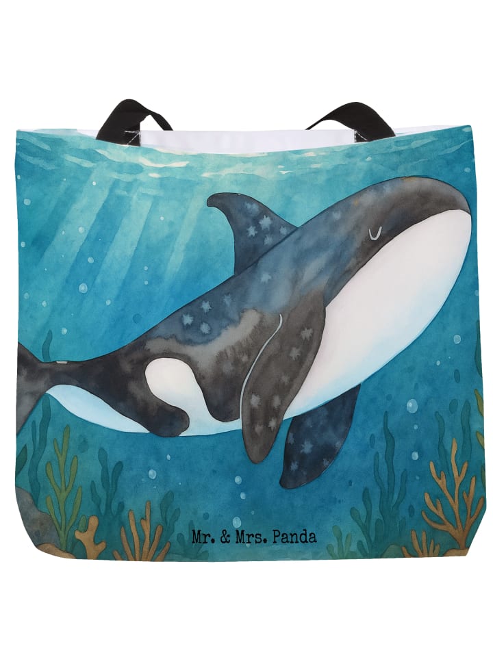 

Mr. & Mrs. Panda Сумка из ткани с дизайном Orca, без надписи, белого цвета