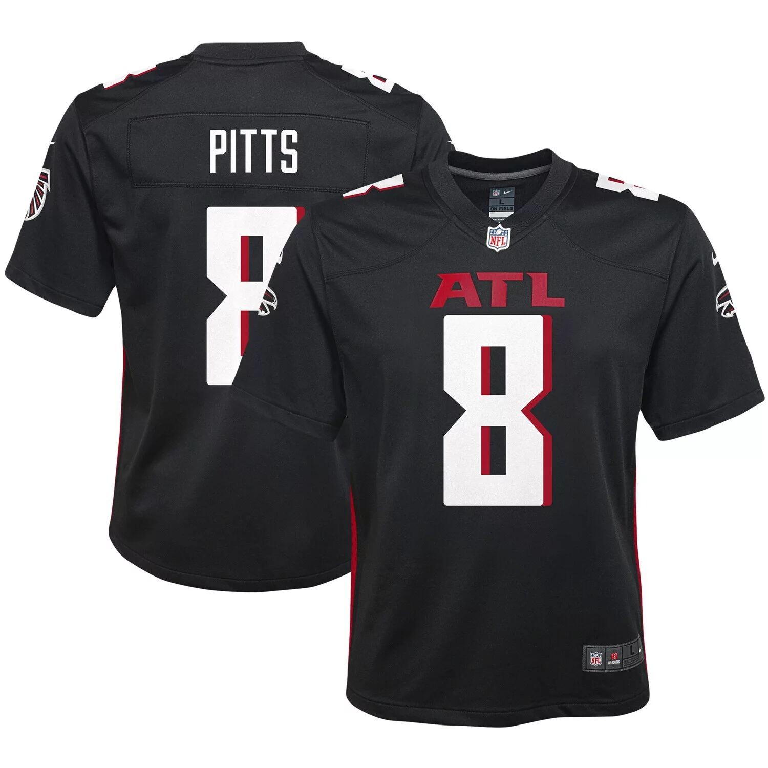 Молодежная игровая майка Nike Kyle Pitts Red Atlanta Falcons Nike — фото 4
