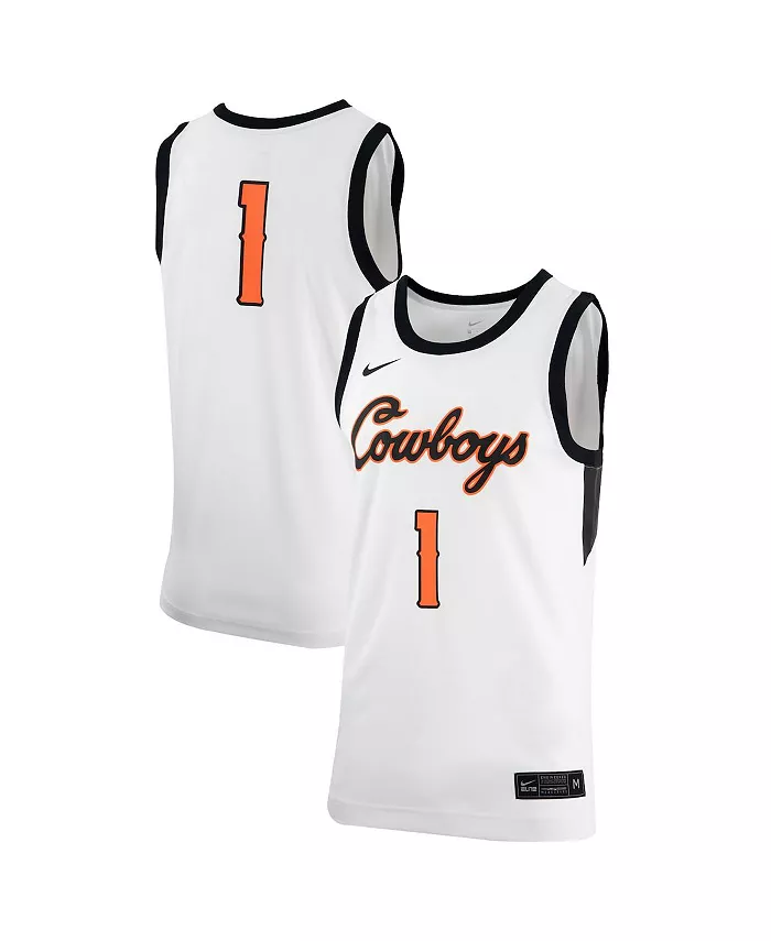 

Мужская белая баскетбольная ретро-джерси Oklahoma State Cowboys (реплика) Nike