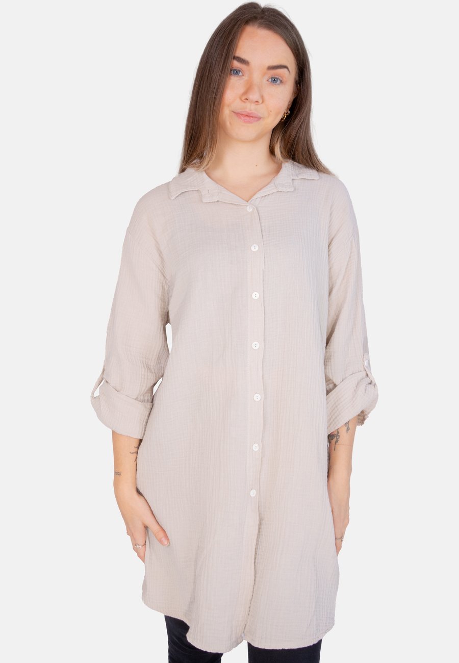 

Блуза Seasons of April JESSY MUSSELIN OVERSIZED, Beige Natur/Apricot