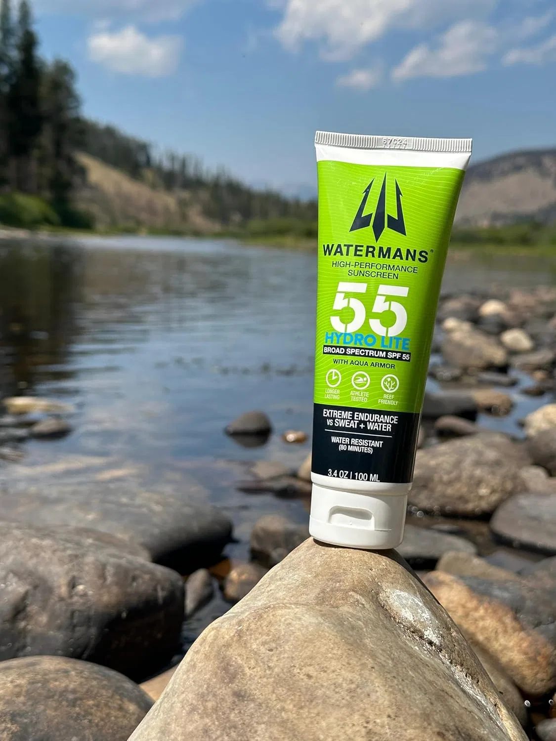 Солнцезащитный крем Waterman's HYDRO Lite SPF 55, 3.4 унции, без отдушки — фото 4