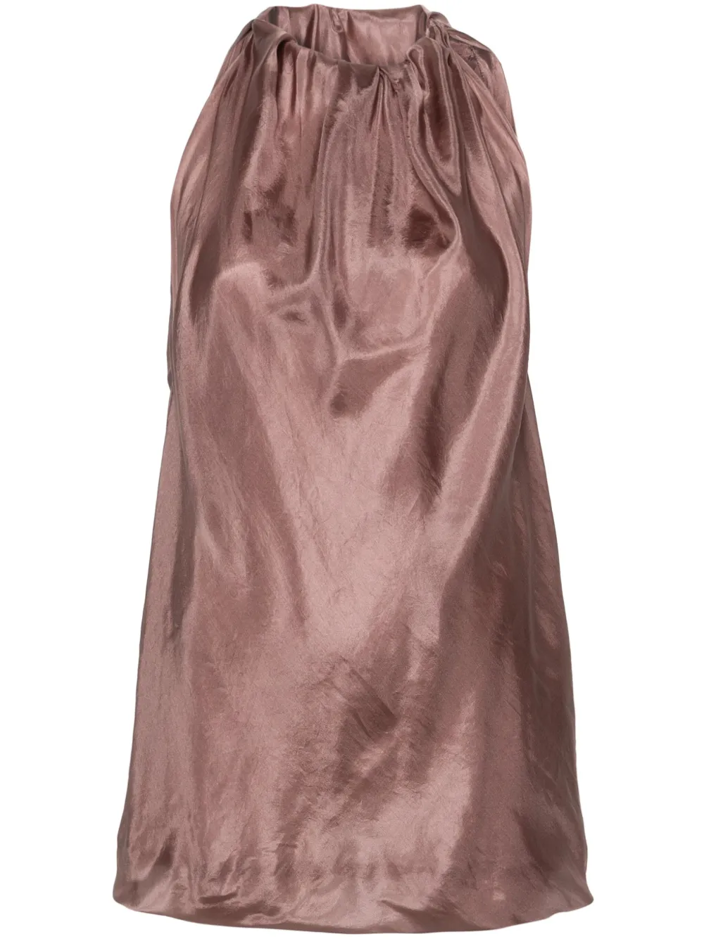 

Шелковая блузка Bag со сборками Rick Owens, розовый