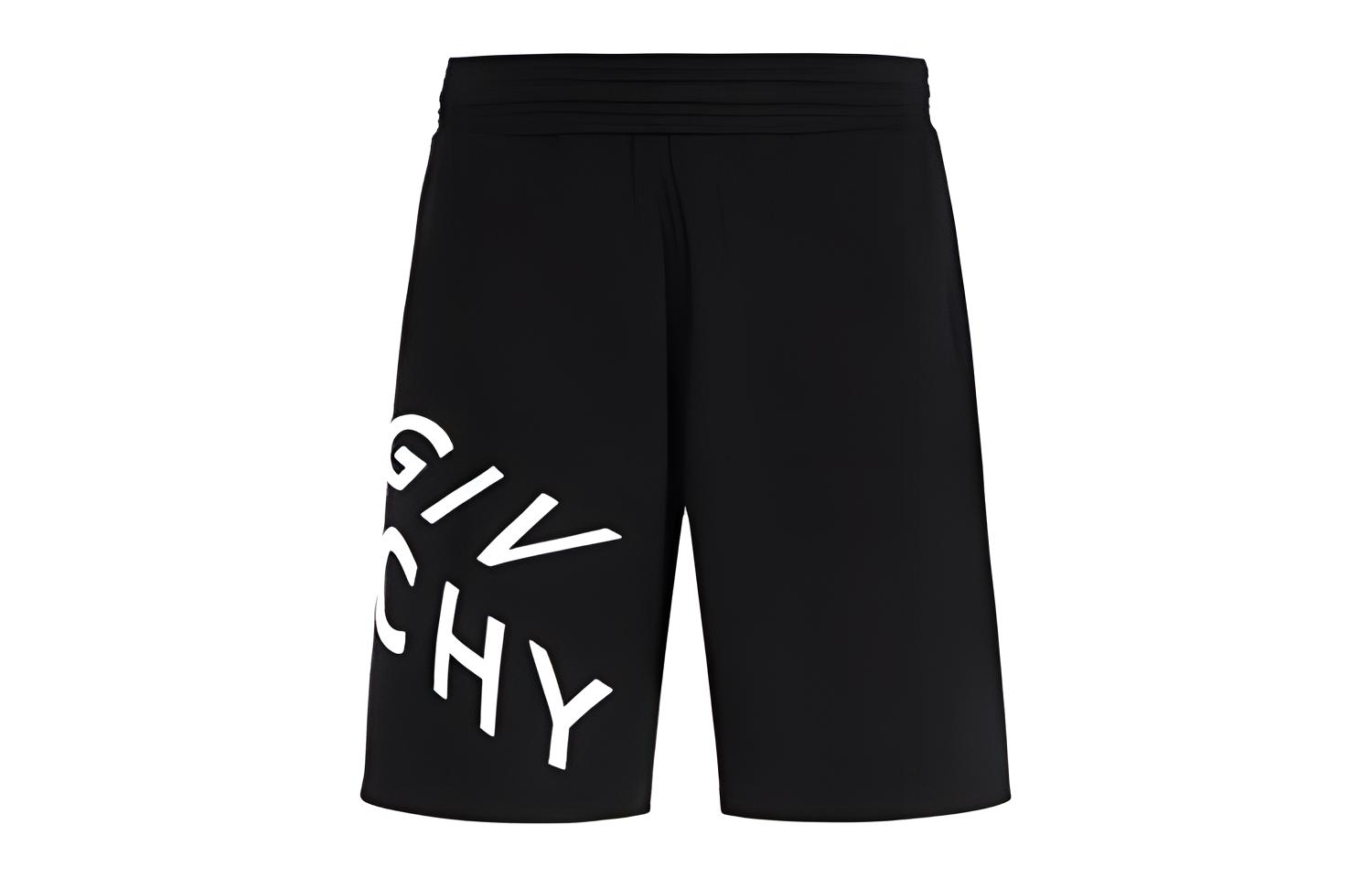 

Шорты с вышитым логотипом Givenchy, черные
