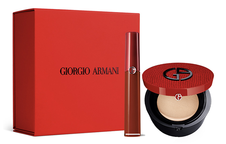 

GIORGIO ARMANI AMANI Redtube Lip Love Imperfection Box набор косметики Velour Matte Mist Complexion комплект из двух предметов