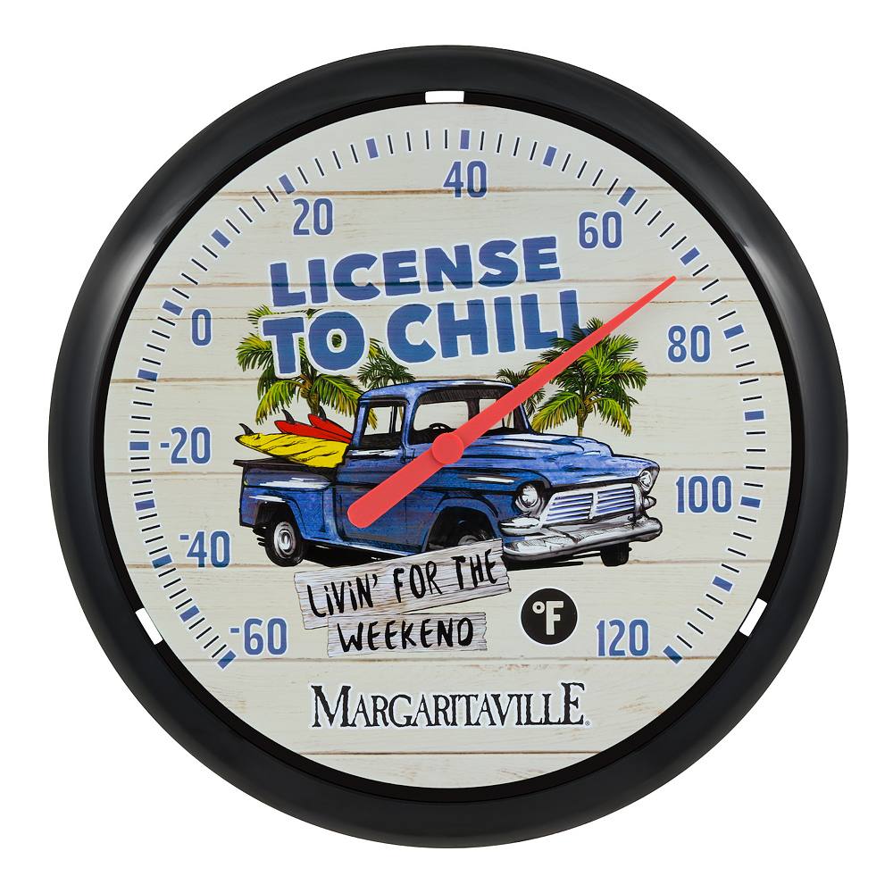 

Аналоговый циферблатный термометр Margaritaville La Crosse Technology "License To Chill", черный