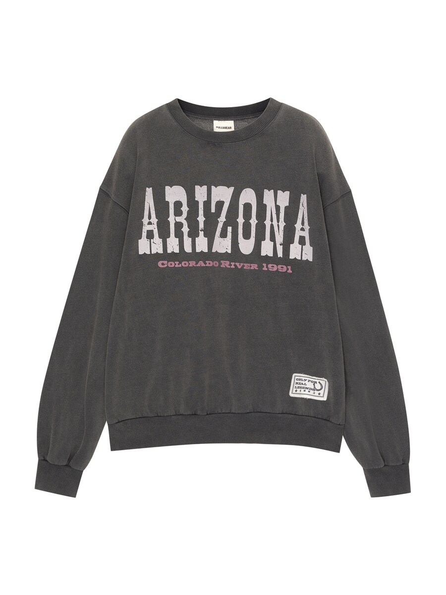 

Толстовка Pull&Bear, цвет Graphite/Light grey