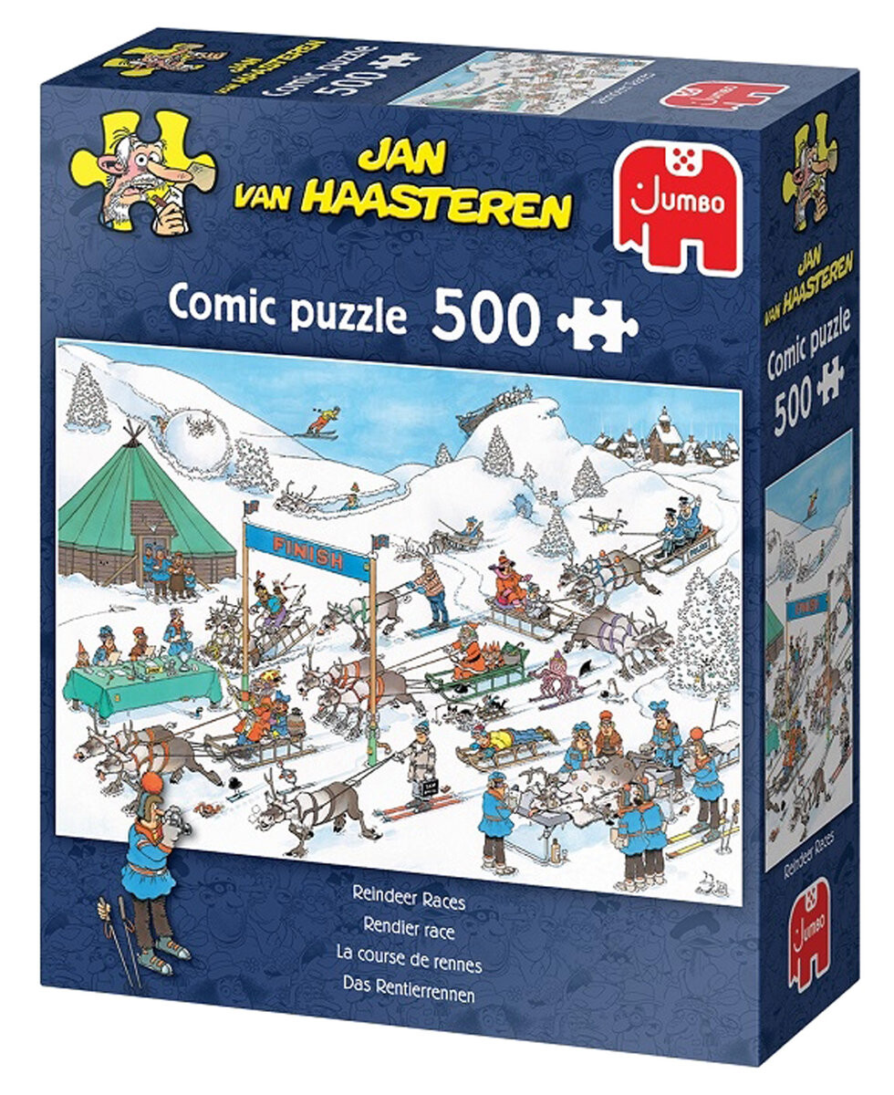 

Джамбо, пазл, Ян ван Хаастерен, Reindeer Racing, 500 шт. Jumbo