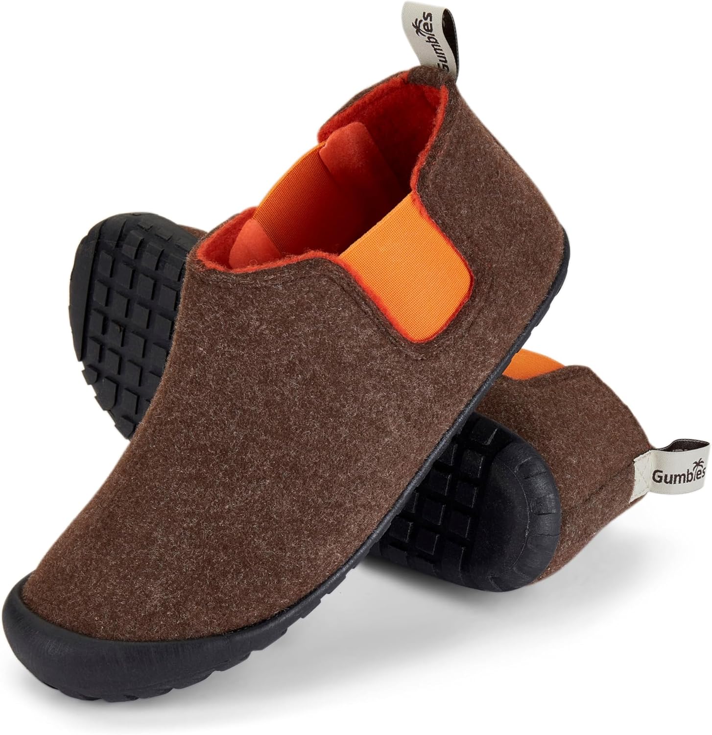 

Тапочки Gumbies Brumby для дома и улицы, верх из экологичного войлока, эластичные боковые вставки, подошвы из переработанной резины - гарантированный комфорт, шоколадный
